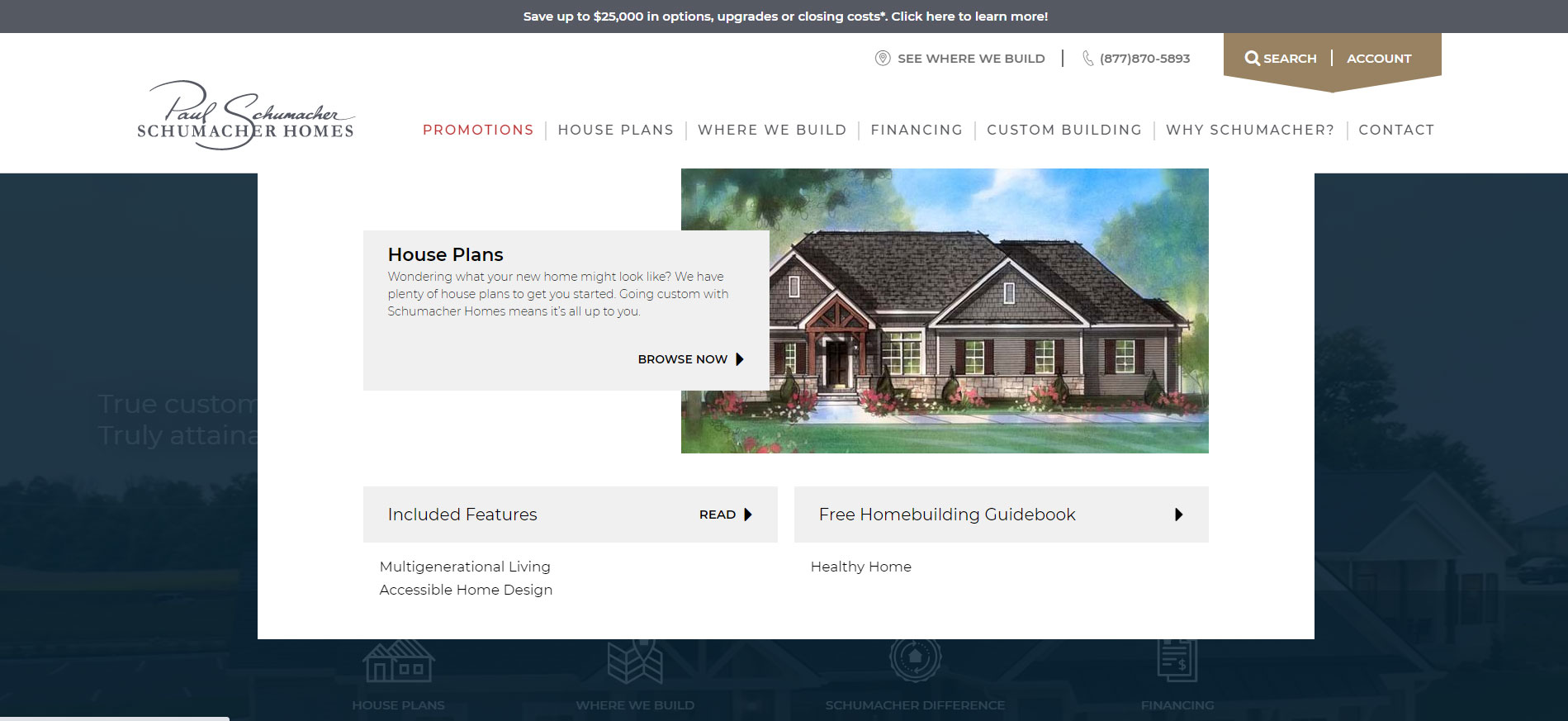 Schumacher Homes的房地产开发网站设计
